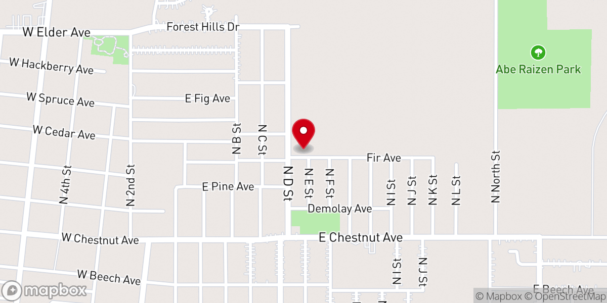 Map showing location of New Beginnings Family Worship Center
