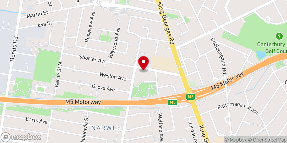 Map showing location of New Apostolic Church Beverly Hills - Sydney