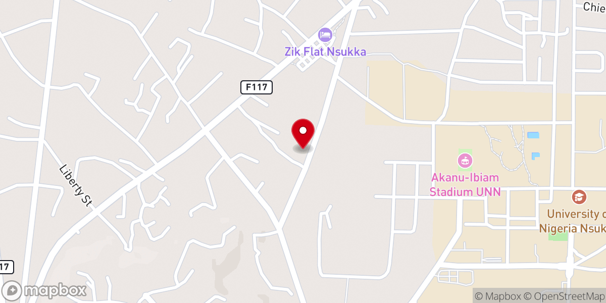 Map showing location of City of Purpose Ministries Int'l Miracle Chapel.