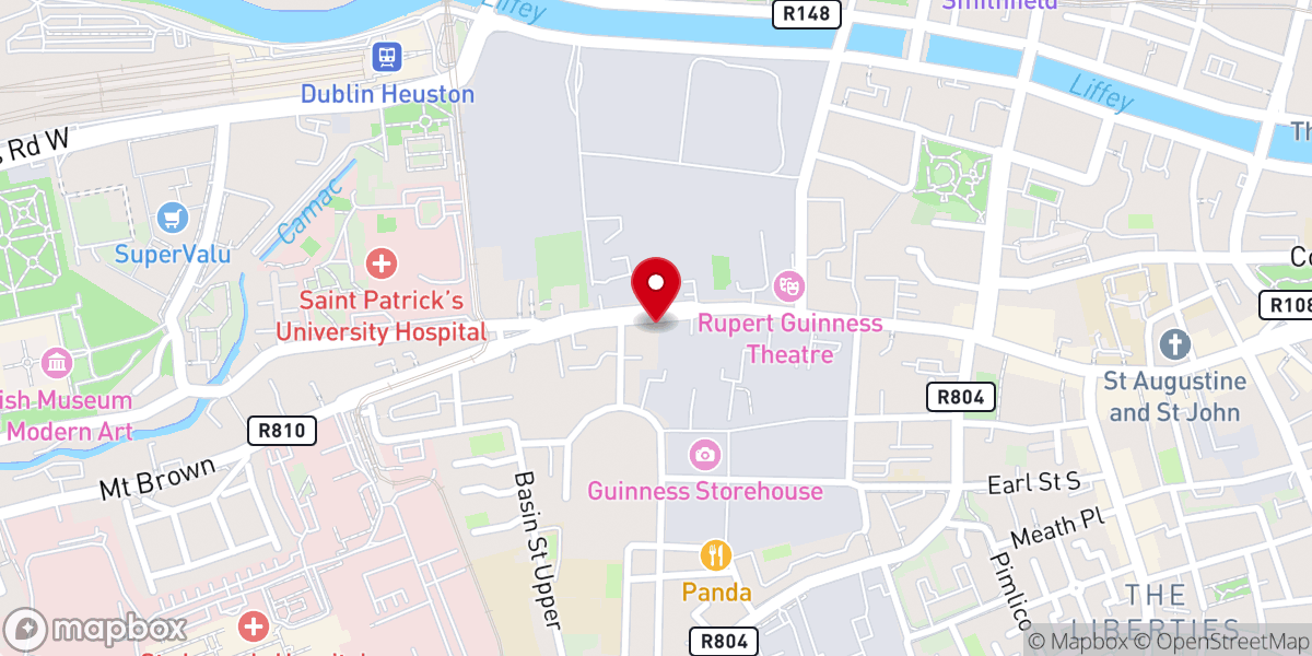 Map showing location of Camino Society Ireland CLG