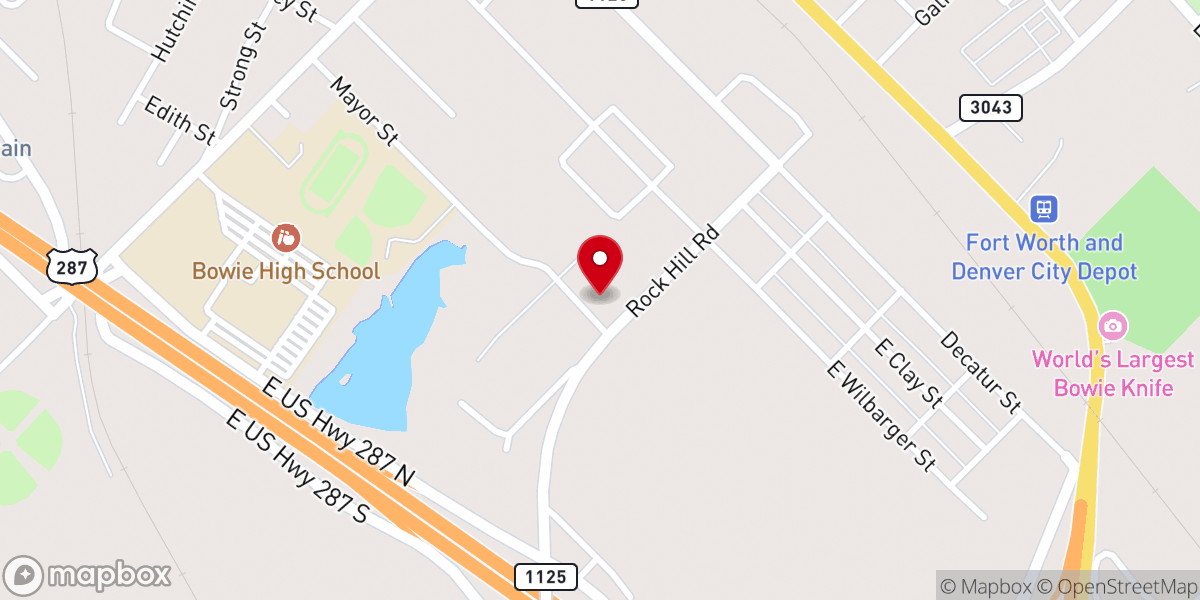 Map showing location of Carter Lake Rd Church of Christ