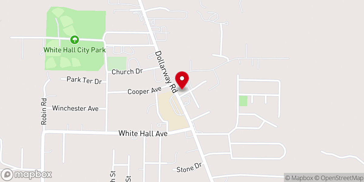 Map showing location of First Baptist Church Youth Building