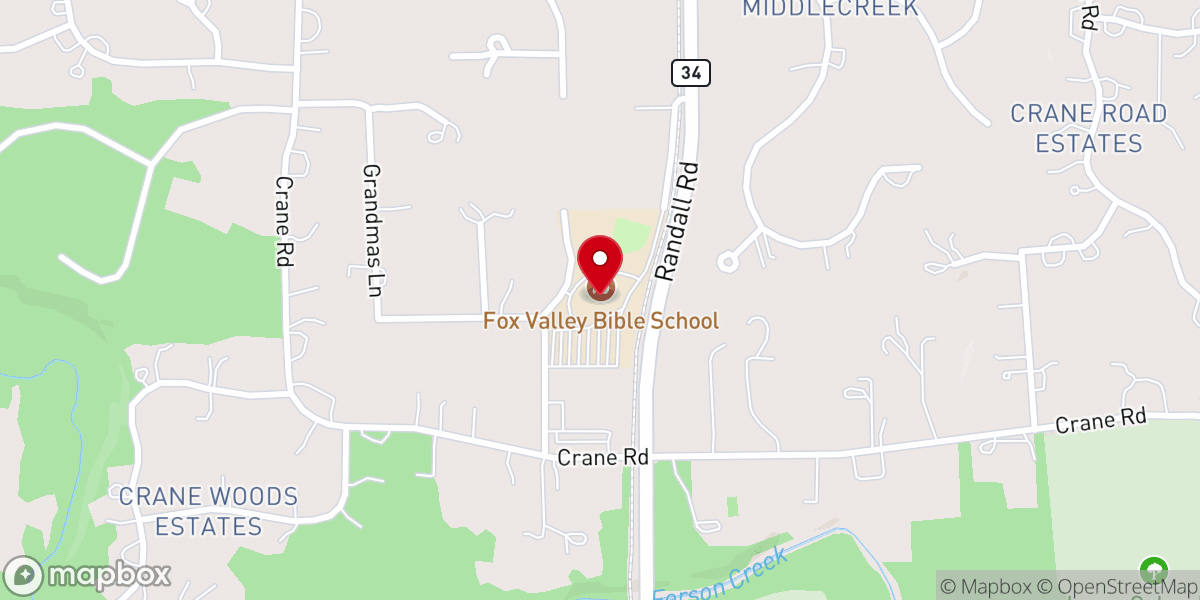 Map showing location of New Covenant Bible Church
