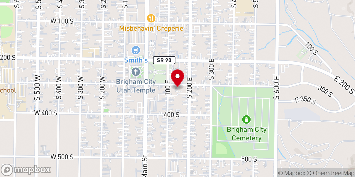 Map showing location of Community Presbyterian Church