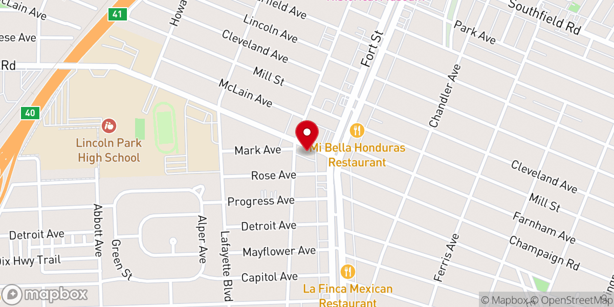 Map showing location of St. Michael & All Angels Episcopal Church