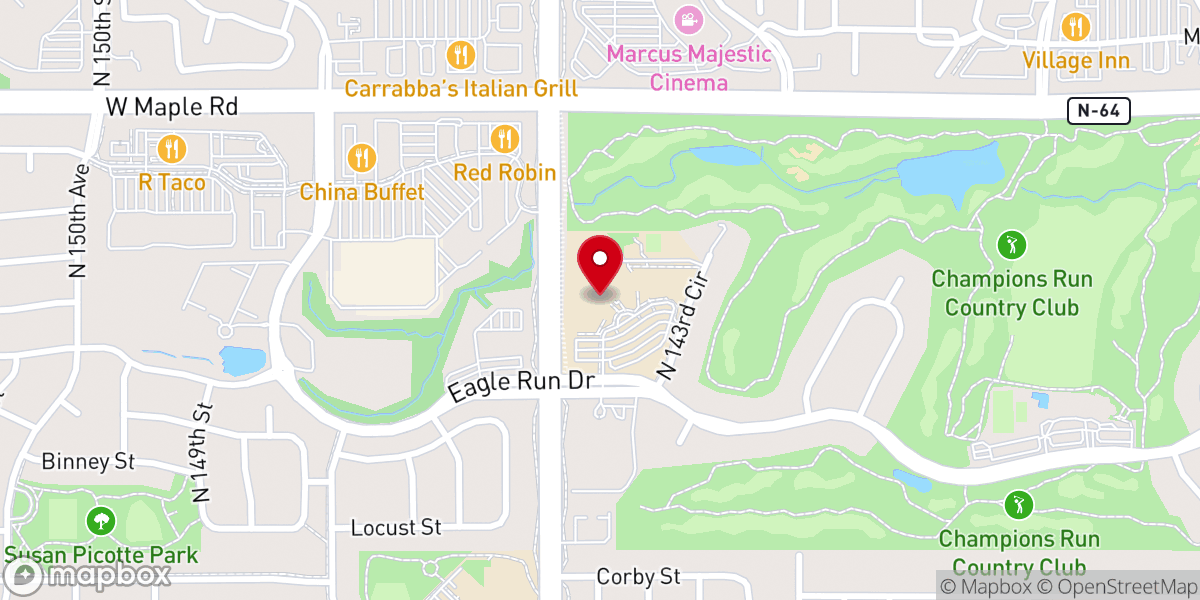 Map showing location of St. Vincent de Paul Catholic Church