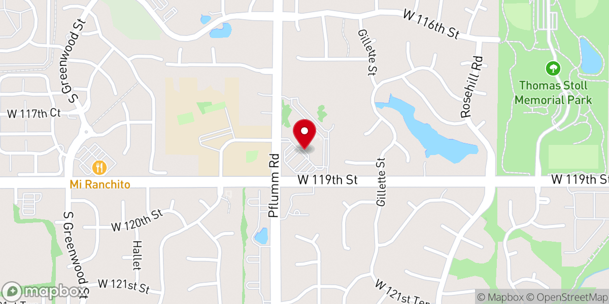 Map showing location of Abundant Life Church - Johnson County