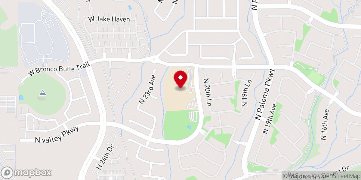 Map showing location of His Church AZ