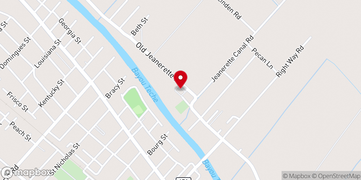 Map showing location of Our Lady of the Rosary Church