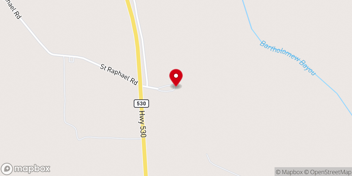 Map showing location of St. Raphael Catholic Church