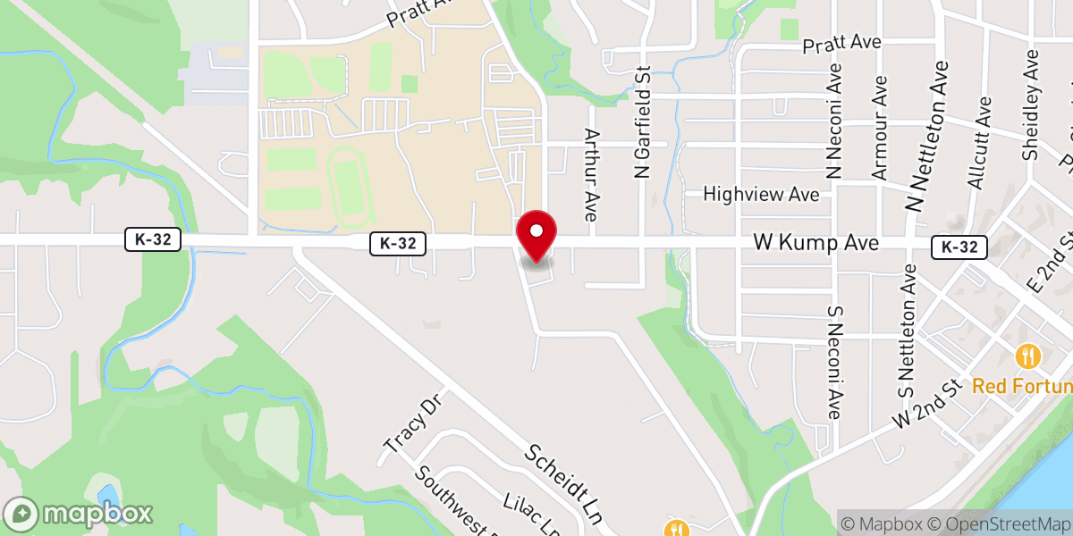 Map showing location of New City Church Bonner Springs