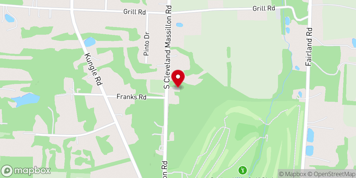 Map showing location of St Peters United Church