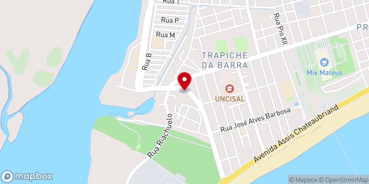 Map showing location of Igreja Batista No Trapiche FRENTE