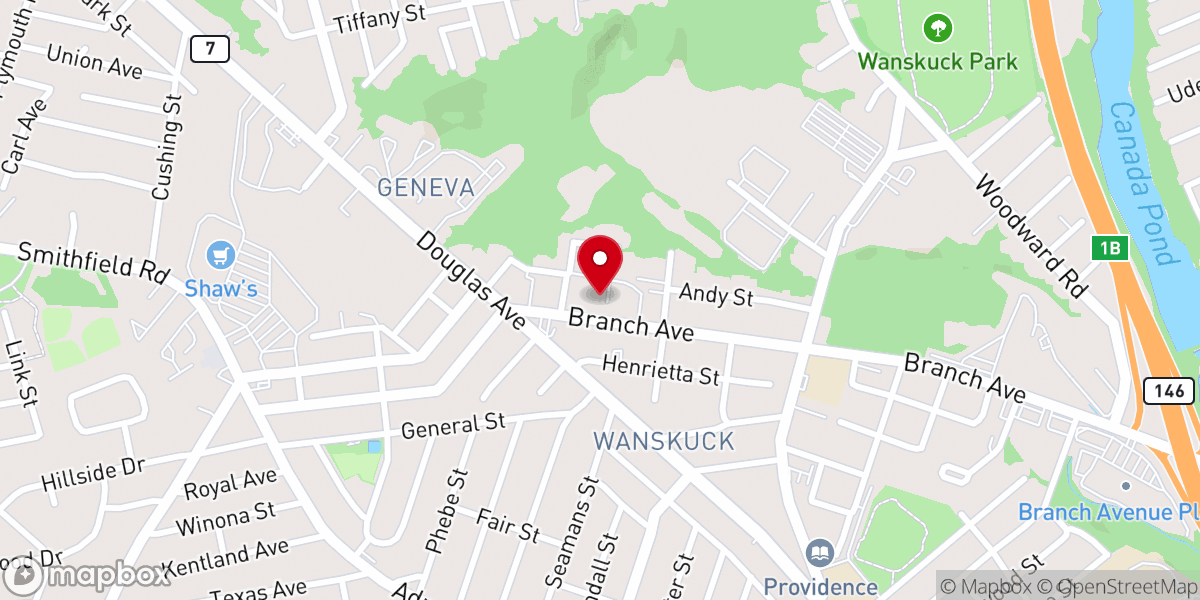 Map showing location of St Edwards's Catholic Church