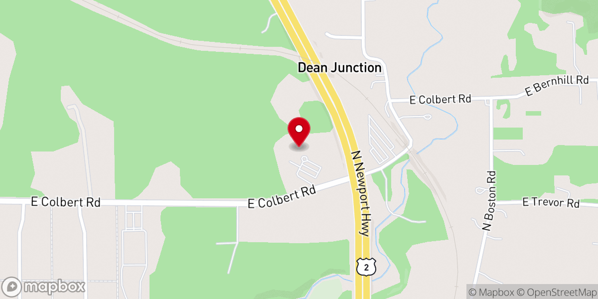 Map showing location of Colbert Presbyterian Church