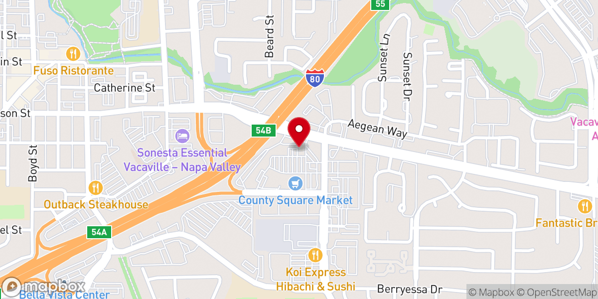 Map showing location of St John Lutheran Church