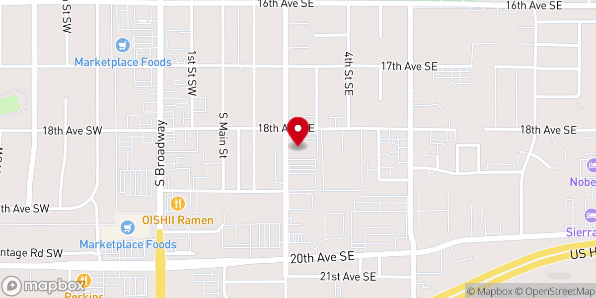 Map showing location of Journey Church