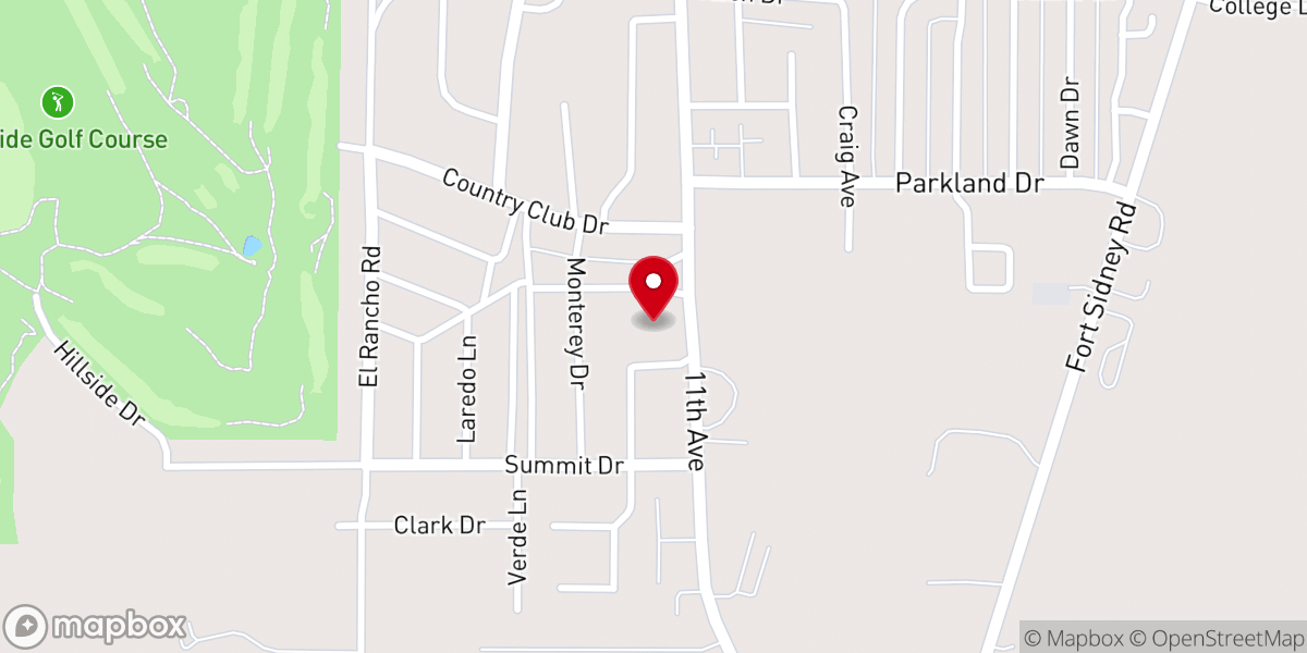 Map showing location of Faith Methodist Church