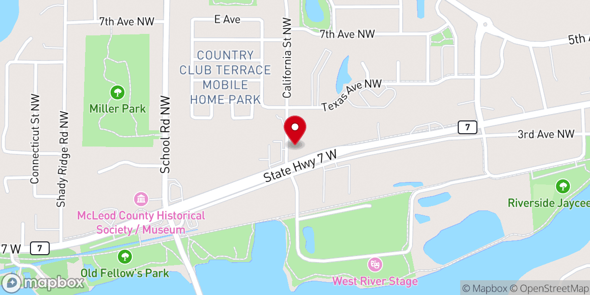 Map showing location of As We Go Ministries