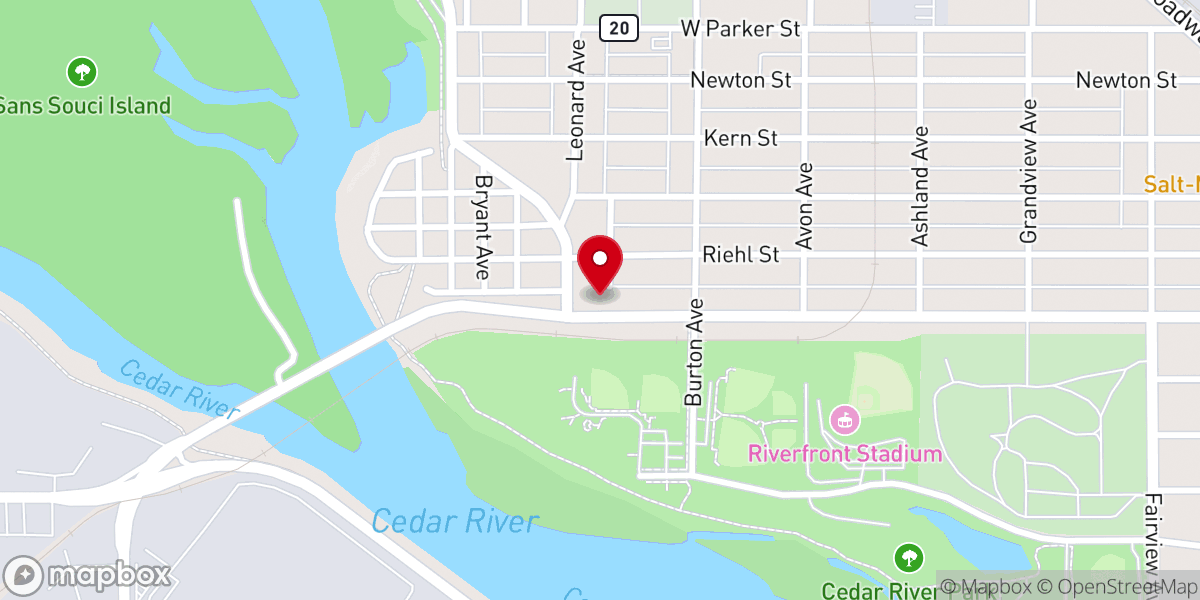 Map showing location of Conger Street Church of God