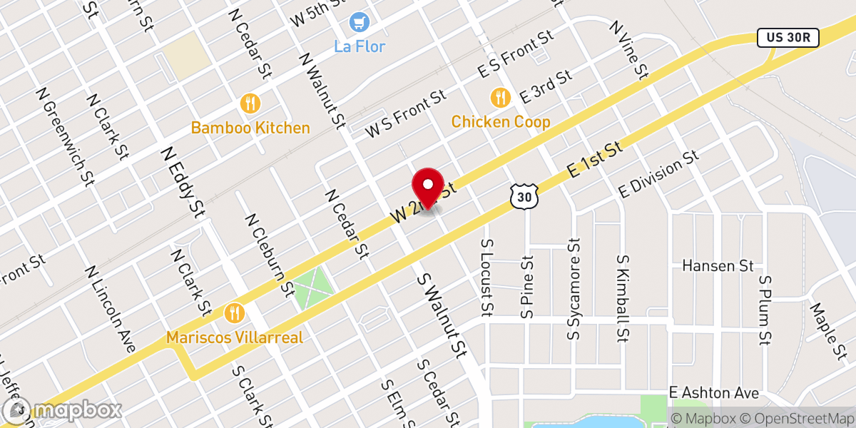 Map showing location of New Life Community Church
