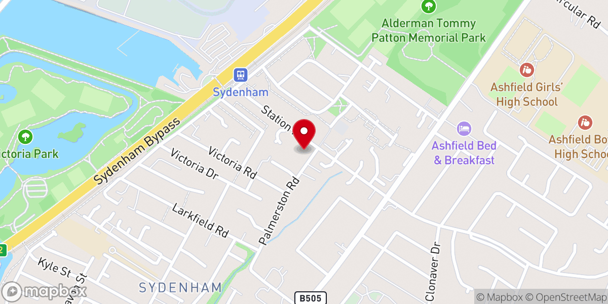 Map showing location of Sydenham Methodist Church