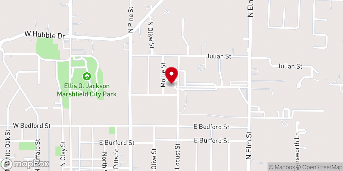 Map showing location of St Paul's Lutheran Church