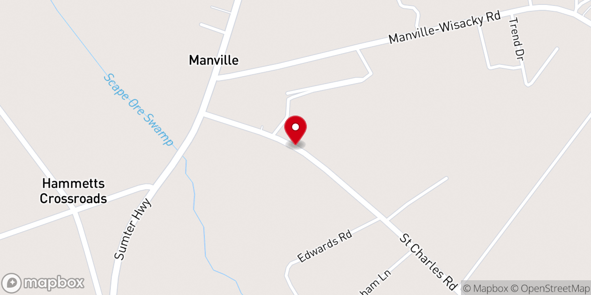 Map showing location of St James Deliverance