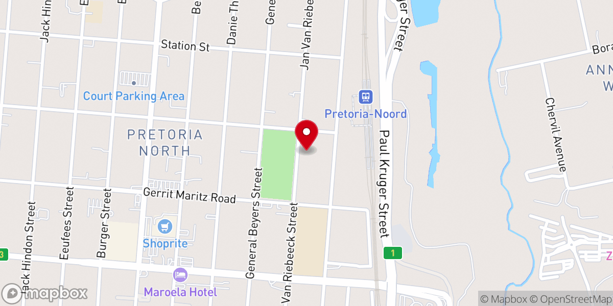 Map showing location of St. John The Baptist Catholic Church