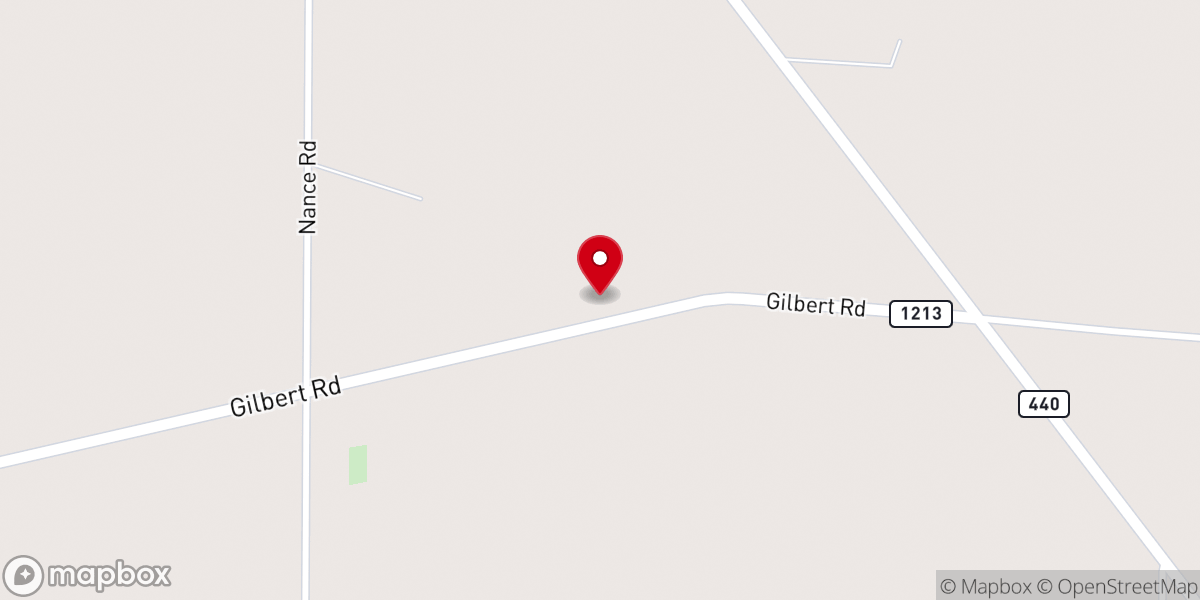 Map showing location of Solid Rock Baptist Church