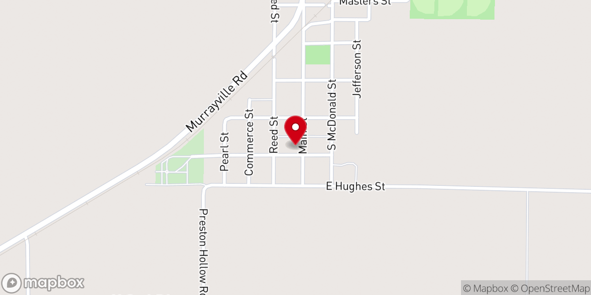 Map showing location of Murrayville Baptist Church