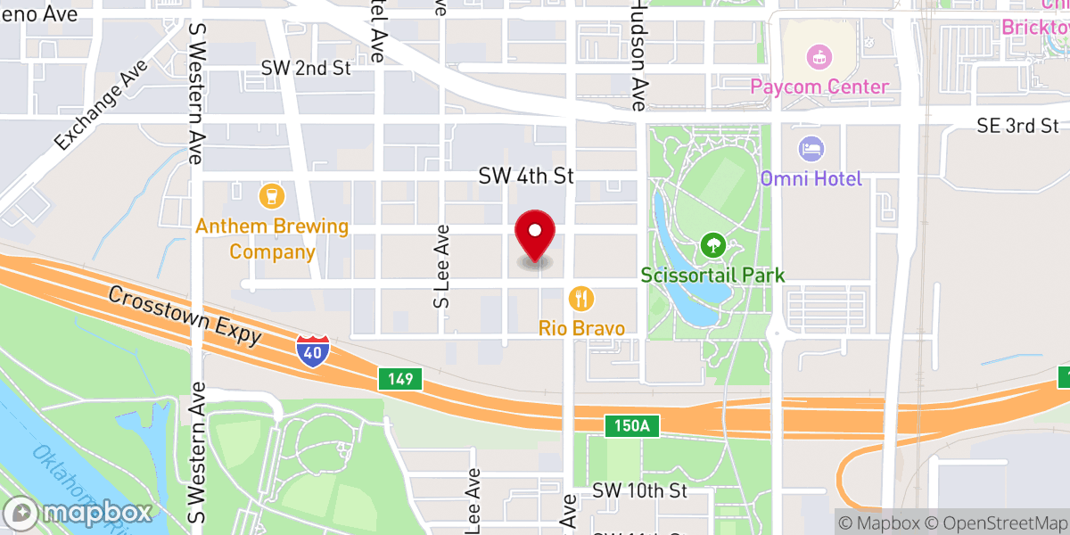 Map showing location of Fountain of Faith