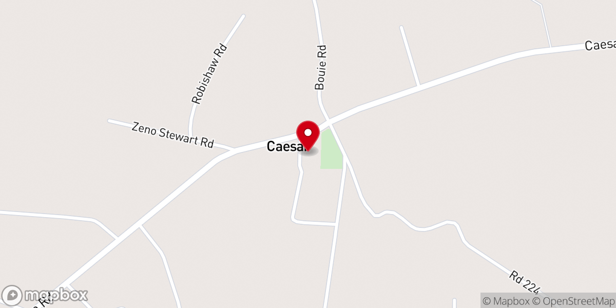 Map showing location of Caesar Church