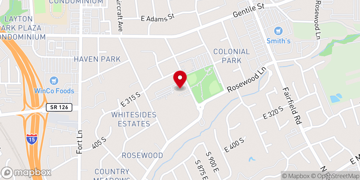 Map showing location of St Rose of Lima Catholic Church