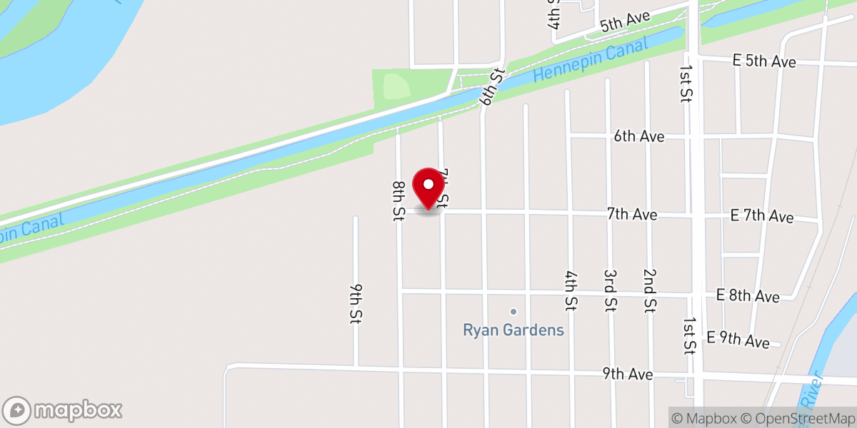 Map showing location of Church of God