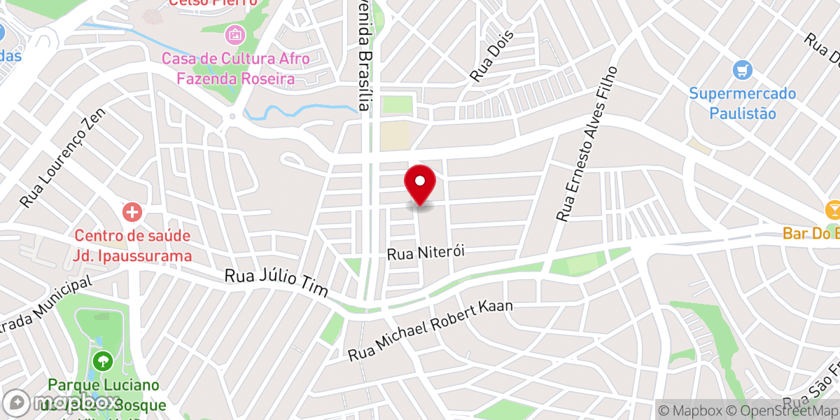 Map showing location of Igreja Batista em Vila Perseu