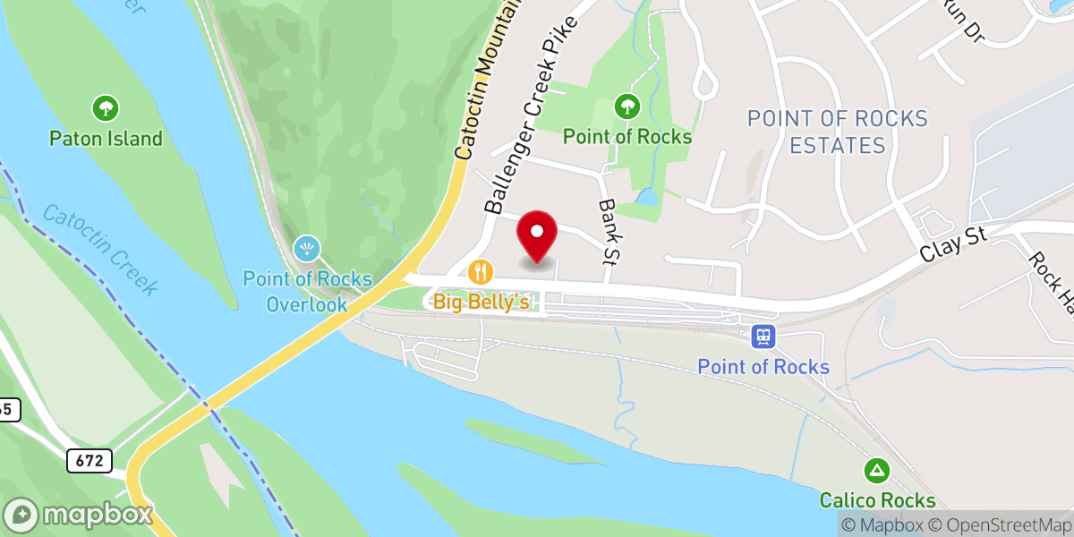 Map showing location of Solid Rock Assembly