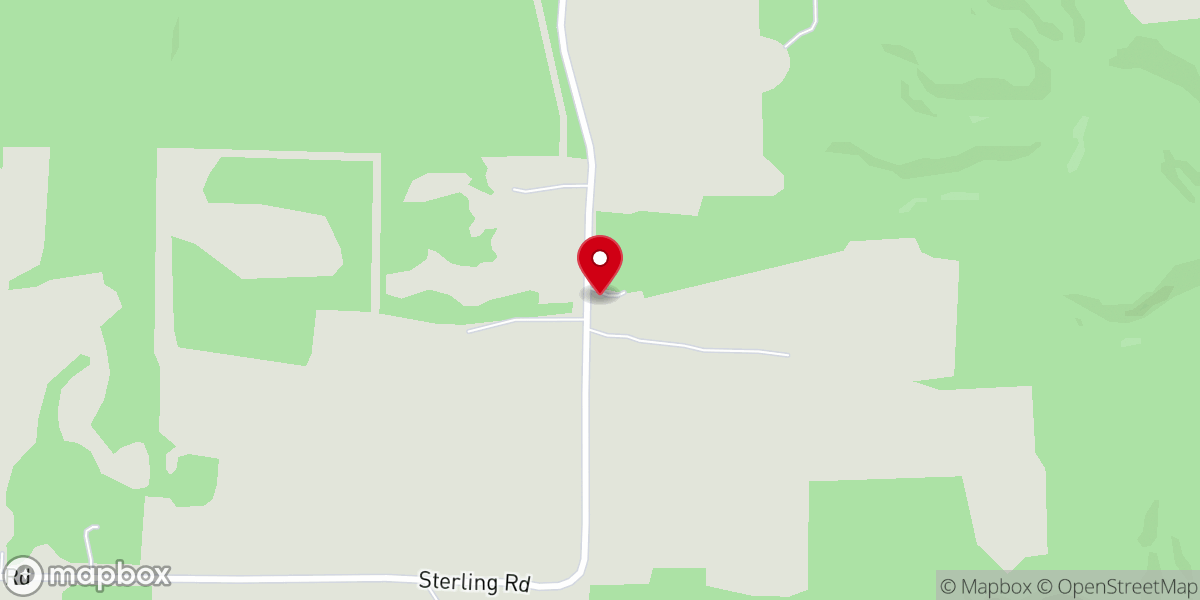 Map showing location of Fairview Baptist Church-Pulaski