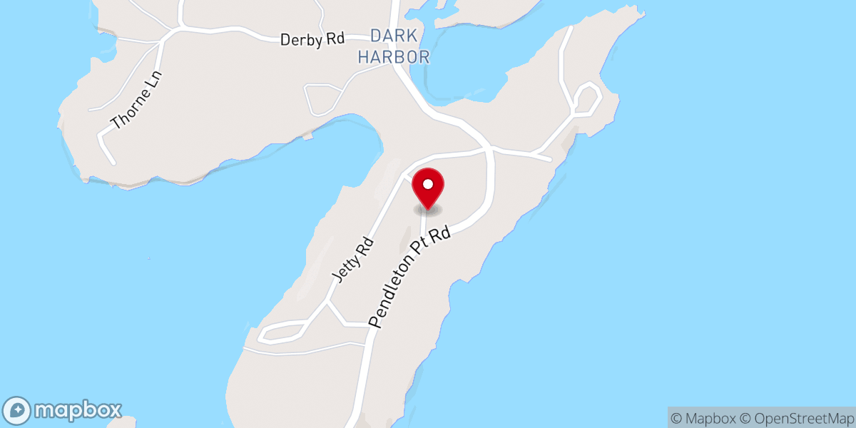 Map showing location of Christ Church Dark Harbor