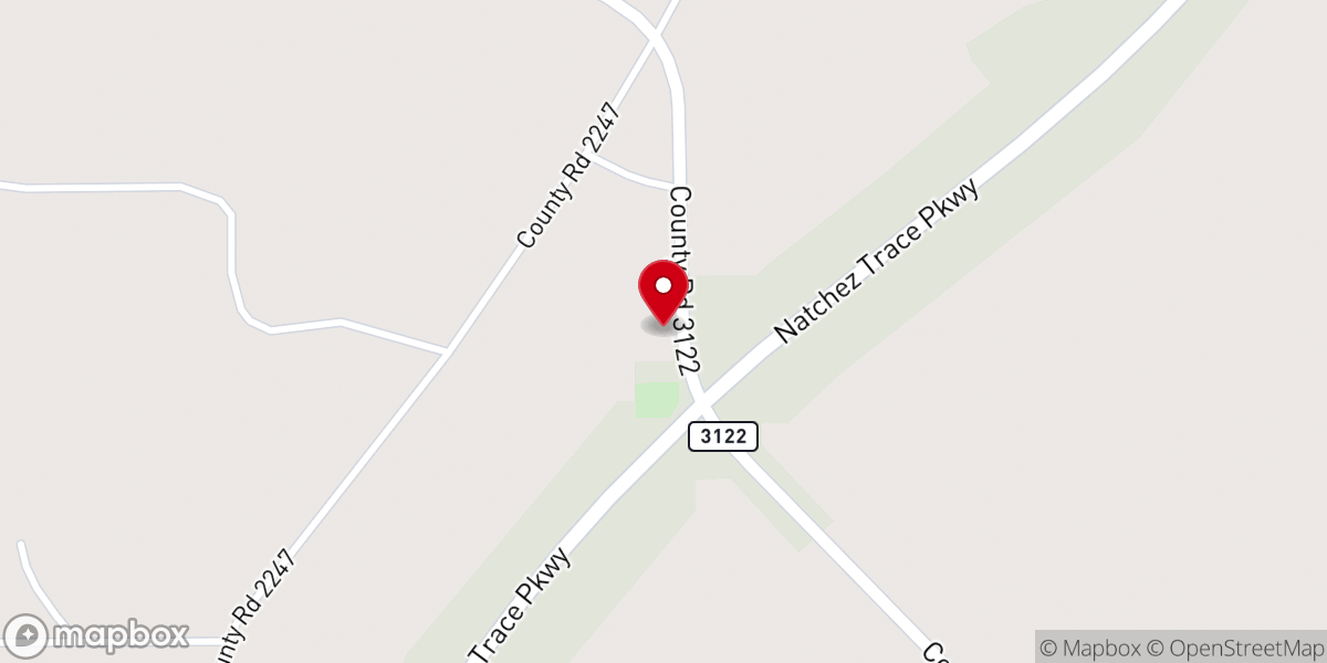 Map showing location of Berea Baptist Church