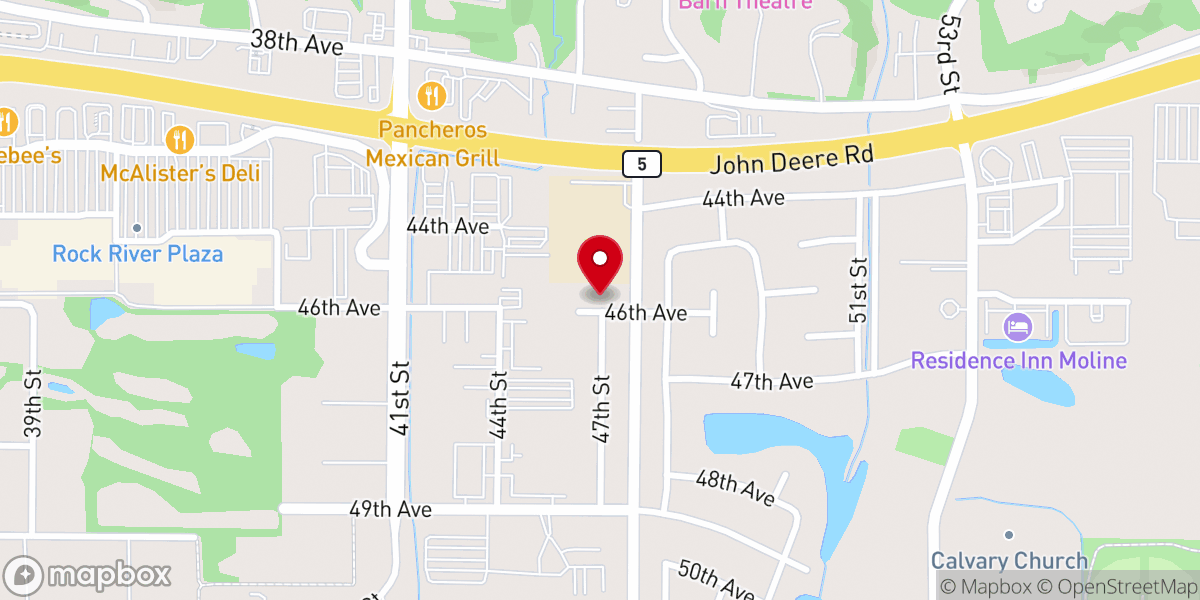 Map showing location of Temple Missionary Baptist Church