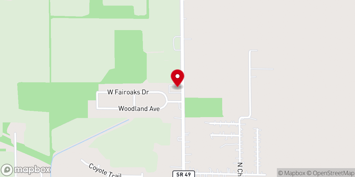 Map showing location of Hopewell Mennonite Church