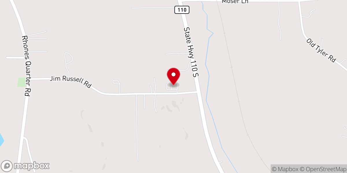Map showing location of Whitehouse Baptist Fellowship
