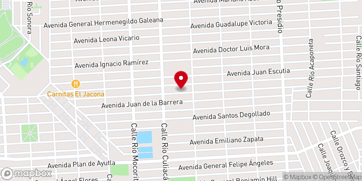 Map showing location of Iglesia Ciudad Del Refugio.