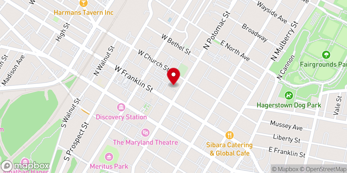 Map showing location of New Light Metropolitan Community Church