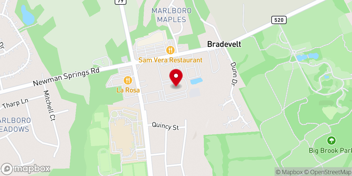 Map showing location of St. Gabriel Parish Center