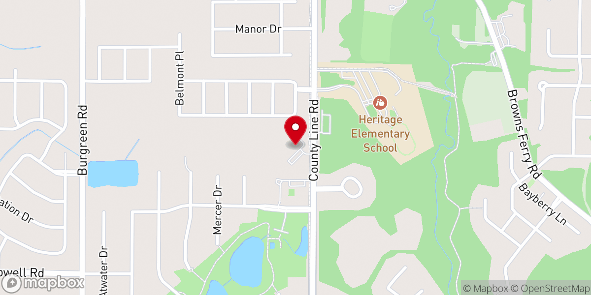Map showing location of Lamb of God Lutheran Church, WELS