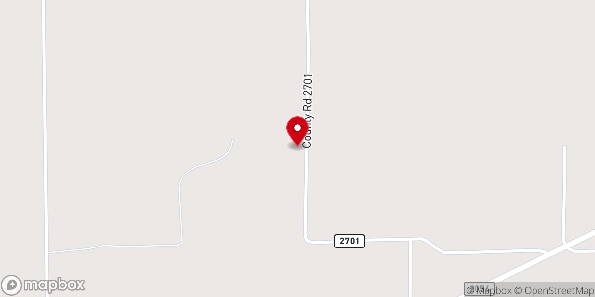 Map showing location of Mount Olive Church