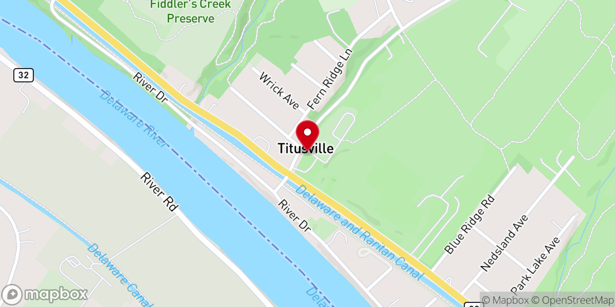 Map showing location of Titusville United Methodist