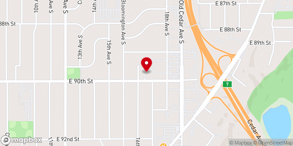 Map showing location of Redeeming Cross Community Church